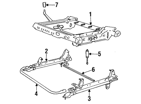 1995 Volvo 850 Seats & Track Components