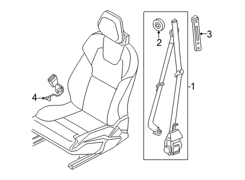 2021 Volvo XC40 Recharge Seat Belt