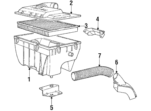1989 Volvo 780 Air Inlet