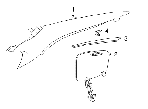 2016 Volvo S60 Cross Country Interior Trim - Quarter Panels