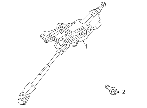 2009 Volvo C70 Steering Column & Wheel, Steering Gear & Linkage