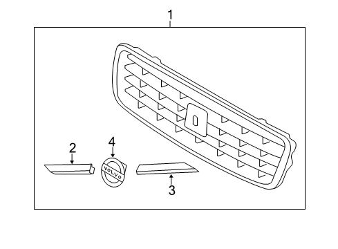 2011 Volvo S80 Grille & Components