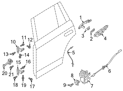 2021 Volvo XC60 Door Check Diagram for 31424467