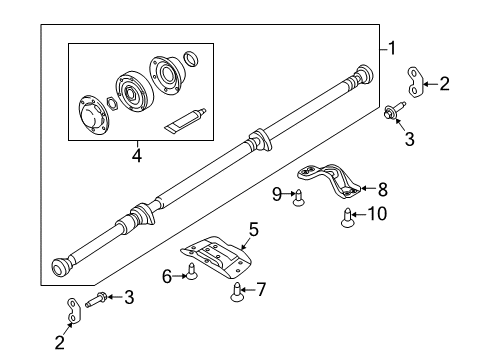 2018 Volvo XC60 Drive Shaft - Rear