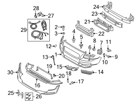 2010 Volvo C30 Front Bumper
