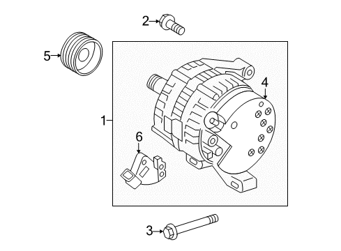 2009 Volvo S40 Pulley Diagram for 30667980
