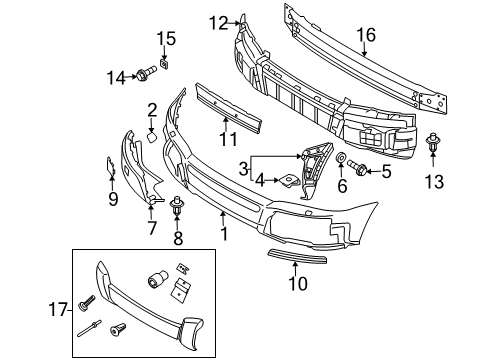 2006 Volvo XC90 Front Bumper