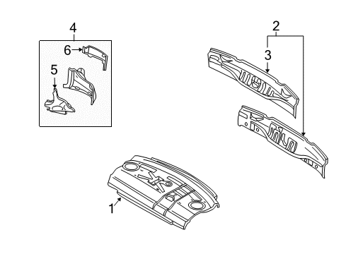 2000 Volvo S40 Rear Body