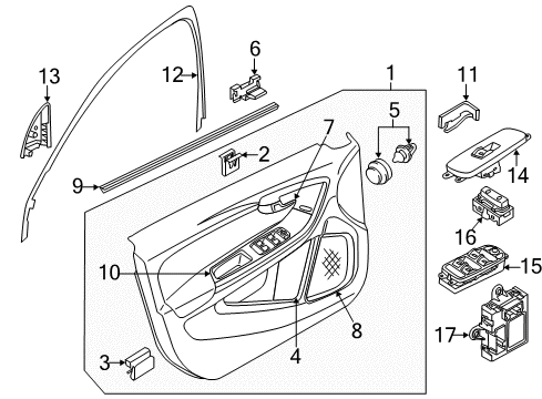 2017 Volvo V60 Cross Country Front Door