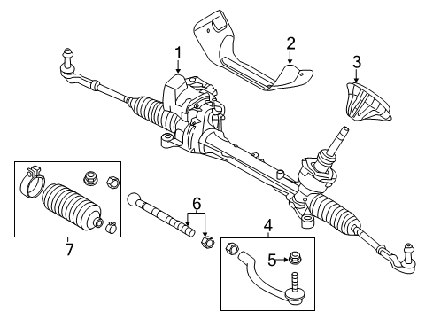 2016 Volvo S60 Cross Country Steering Column & Wheel, Steering Gear & Linkage