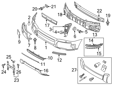 2011 Volvo XC90 Front Bumper