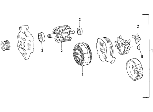 2003 Volvo C70 Alternator