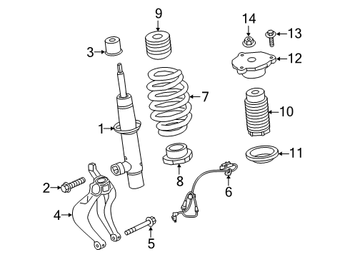 2019 Volvo S60 Struts & Components - Front