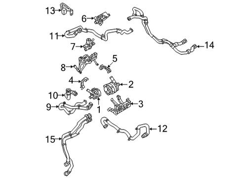 2023 Volvo C40 Recharge Hoses, Lines & Pipes