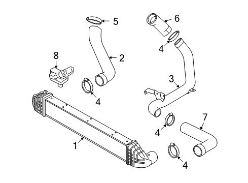 2009 Volvo C70 Intercooler