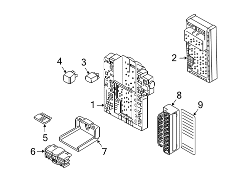 2005 Volvo XC90 Electrical Components Diagram 6