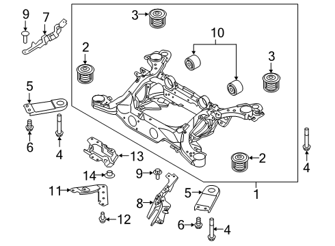 2021 Volvo V60 Suspension Mounting - Rear