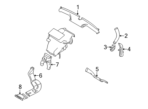 2009 Volvo V50 Ducts