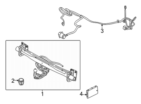 2021 Volvo V90 Trailer Hitch Components