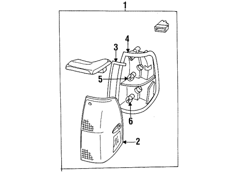 1988 Volvo 245 Park & Signal Lamps