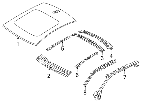 2019 Volvo S60 Roof & Components