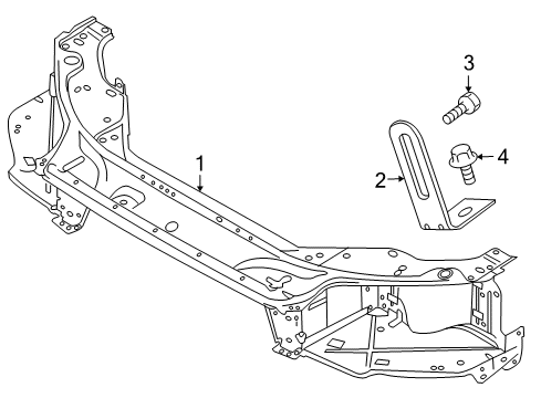 2015 Volvo XC70 Radiator Support