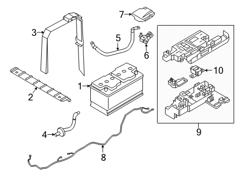 2019 Volvo XC60 Drain Hose Diagram for 31419427