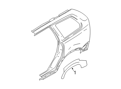 2011 Volvo XC90 Exterior Trim - Quarter Panel