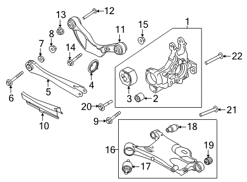 2018 Volvo V90 Cross Country Trailing Arm Diagram for 31360588