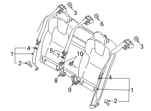 2019 Volvo S60 Seat Belt