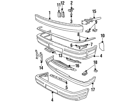 1994 Volvo 940 Front Bumper