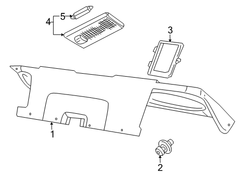 1998 Volvo S70 Interior Trim - Trunk Lid