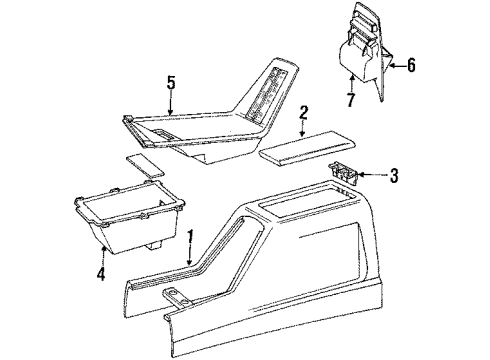 1988 Volvo 740 Console