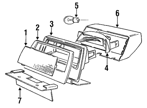1991 Volvo 740 Cover Diagram for 3518833