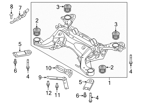 2019 Volvo XC90 Suspension Mounting - Rear