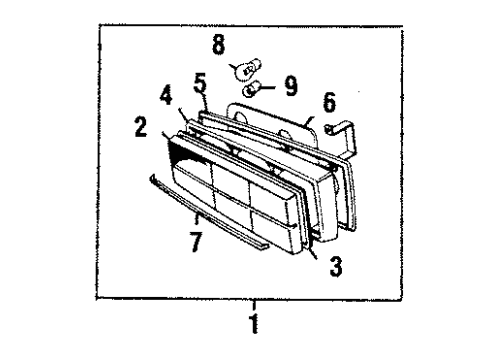 1985 Volvo 244 Tail Lamps