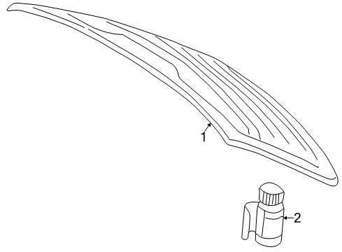1998 Volvo S70 Back Glass
