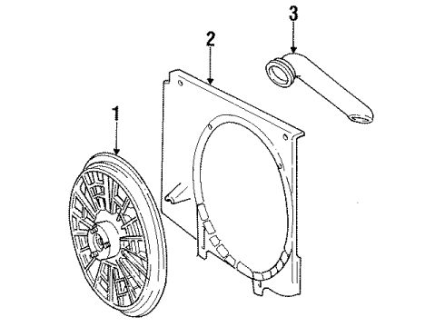 1995 Volvo 850 Cooling System, Radiator, Water Pump, Cooling Fan