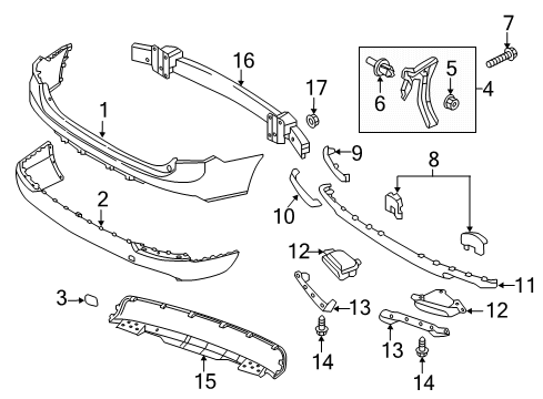 2019 Volvo XC90 Reflector, Driver Side Diagram for 31468556