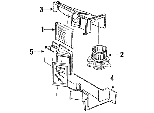 1988 Volvo 760 Heater Components