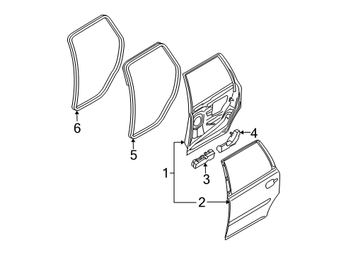 2011 Volvo XC90 Rear Door