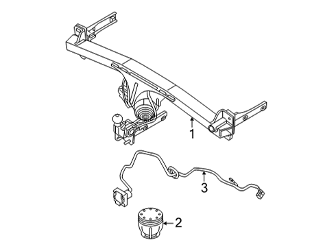 2023 Volvo C40 Recharge Trailer Hitch Components