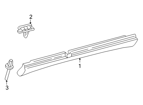 1998 Volvo S70 Exterior Trim - Pillars, Rocker & Floor