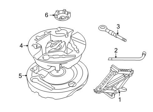 2009 Volvo S80 Jack & Components