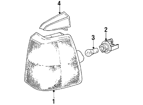 1990 Volvo 740 Signal Lamps