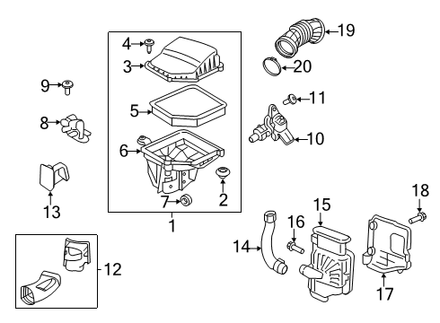 2021 Volvo V60 Cross Country Air Intake