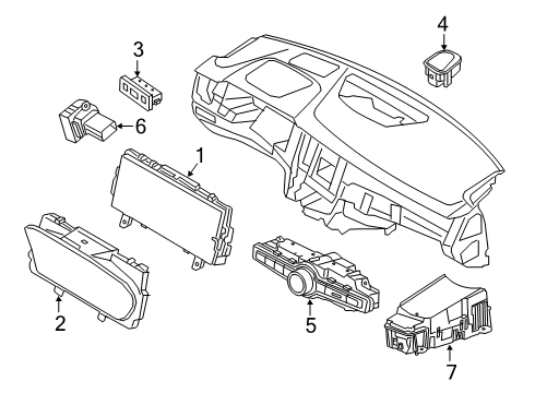 2021 Volvo V60 Cross Country A/C & Heater Control Units