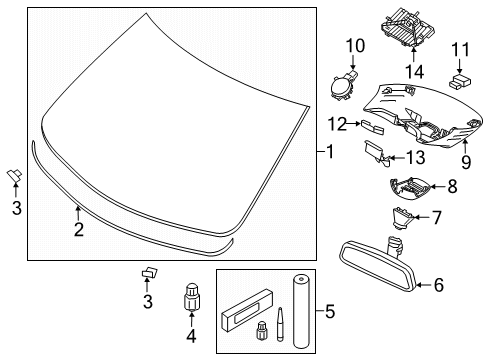 2023 Volvo S90 Glass - Windshield