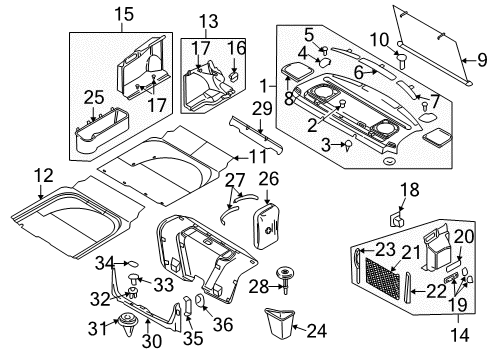 2003 Volvo S80 Interior Trim - Rear Body