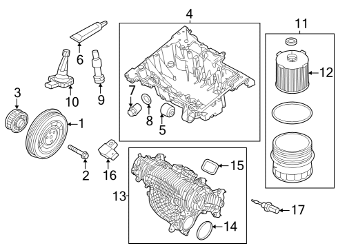 2023 Volvo XC40 Temperature Sensor Diagram for 30668640